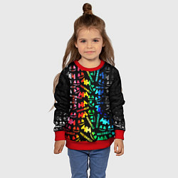 Свитшот детский Marshmello neon color, цвет: 3D-красный — фото 2