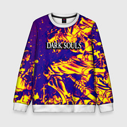 Свитшот детский Darksouls рыцарь, цвет: 3D-белый