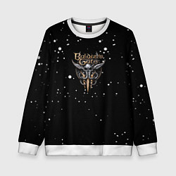 Свитшот детский Baldurs Gate белые краски, цвет: 3D-белый