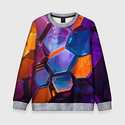 Детский свитшот Неоновые минералы