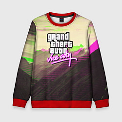 Свитшот детский Vice city glitch, цвет: 3D-красный