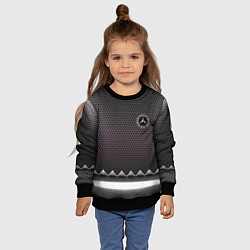 Свитшот детский Mercedes benz carbon steel, цвет: 3D-черный — фото 2