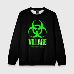 Свитшот детский Resident Evil8 toxic, цвет: 3D-черный