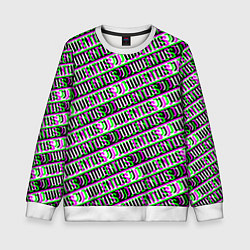 Детский свитшот Juventus glitch pattern