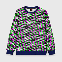 Свитшот детский Juventus glitch pattern, цвет: 3D-синий