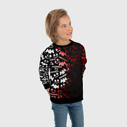 Свитшот детский Marshmello краски, цвет: 3D-черный — фото 2