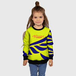 Свитшот детский Cyberpunk 2077 крылья, цвет: 3D-черный — фото 2