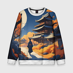Детский свитшот Азия ночь луна