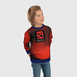 Свитшот детский DOTA 2 краски абстракция, цвет: 3D-синий — фото 2