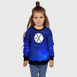 Свитшот детский Exo blue poly, цвет: 3D-черный — фото 2