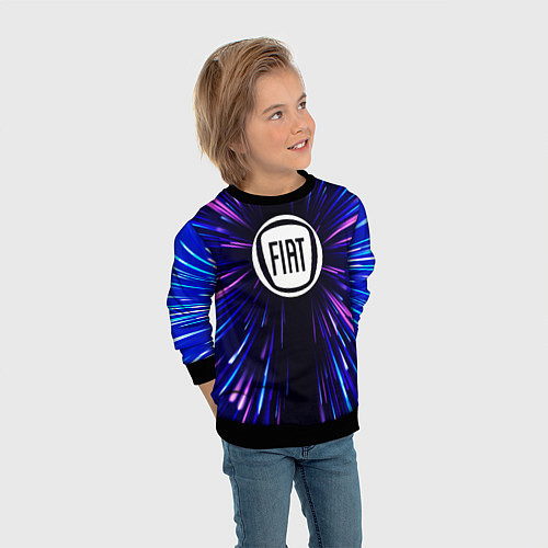 Детский свитшот Fiat neon energy / 3D-Черный – фото 3