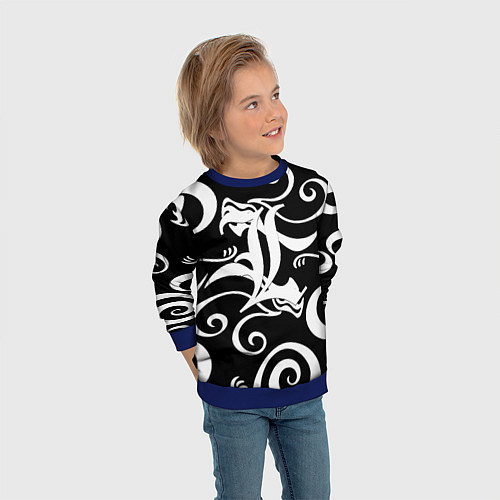 Детский свитшот Death Note japan anime / 3D-Синий – фото 3