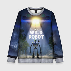 Свитшот детский Дикий робот и звездолет, цвет: 3D-меланж