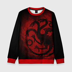 Свитшот детский Targaryen house Game of Thrones, цвет: 3D-красный