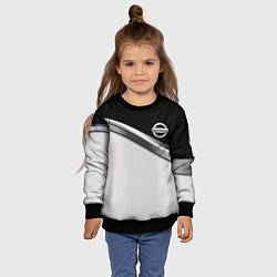 Свитшот детский Nissan logo auto, цвет: 3D-черный — фото 2