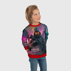 Свитшот детский Stalker 2 радиоактивный дым, цвет: 3D-красный — фото 2