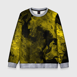 Детский свитшот Жёлтый дым в огне