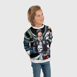 Свитшот детский Slava Marlow music artist, цвет: 3D-белый — фото 2