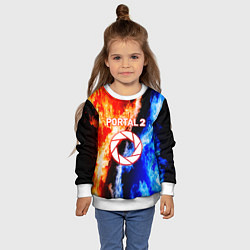 Свитшот детский Portal битва огней, цвет: 3D-белый — фото 2