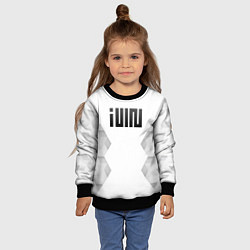 Свитшот детский Gidle white poly, цвет: 3D-черный — фото 2