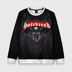 Свитшот детский Hatebreed hardcore, цвет: 3D-белый