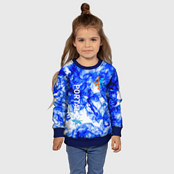 Свитшот детский Portal 2 flame blue, цвет: 3D-синий — фото 2