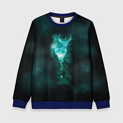 Свитшот детский  Patronus deer, цвет: 3D-синий