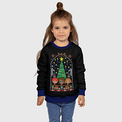 Свитшот детский Гарри Поттер - Новый год, цвет: 3D-синий — фото 2