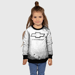 Свитшот детский Chevrolet - white gradient, цвет: 3D-черный — фото 2