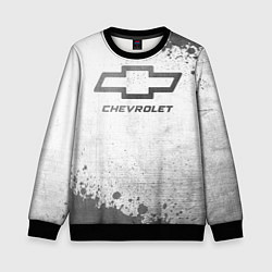 Свитшот детский Chevrolet - white gradient, цвет: 3D-черный