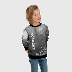 Свитшот детский Everton - grey gradient вертикально, цвет: 3D-черный — фото 2