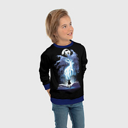 Свитшот детский Harry Potter patronus and dementors, цвет: 3D-синий — фото 2