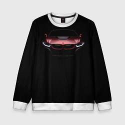 Свитшот детский BMW i8 in the dark, цвет: 3D-белый