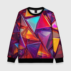 Детский свитшот Разноцветные треугольники 2