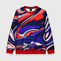 Детский свитшот Абстракция разводов разноцветная