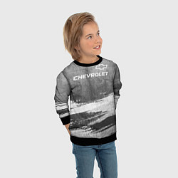 Свитшот детский Chevrolet - grey gradient посередине, цвет: 3D-черный — фото 2