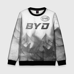 Свитшот детский BYD - white gradient посередине, цвет: 3D-черный