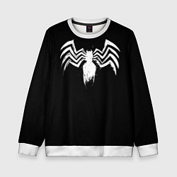 Свитшот детский Venom - logo, цвет: 3D-белый