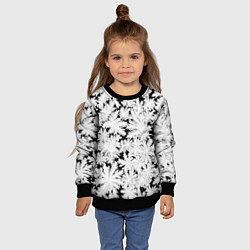 Свитшот детский Мороз на стекле, цвет: 3D-черный — фото 2