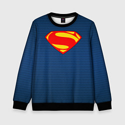 Свитшот детский Человек из стали - Супермен, цвет: 3D-черный