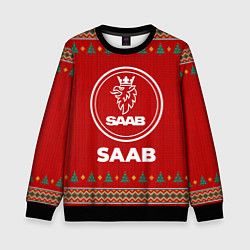 Свитшот детский Saab new year, цвет: 3D-черный