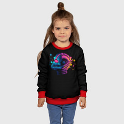 Свитшот детский Неоновый человек муравей, цвет: 3D-красный — фото 2