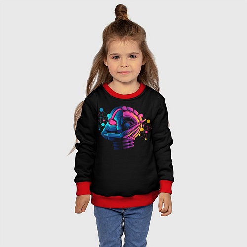 Детский свитшот Неоновый человек муравей / 3D-Красный – фото 4