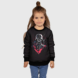 Свитшот детский Darth Vader on black, цвет: 3D-черный — фото 2