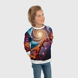 Свитшот детский Энергия космоса, цвет: 3D-белый — фото 2