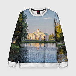 Свитшот детский Меншиковский дворец в Ораниенбауме, цвет: 3D-белый