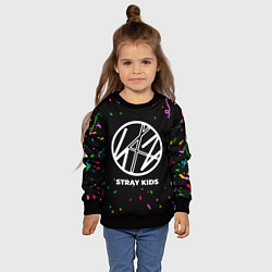 Свитшот детский Stray Kids конфети, цвет: 3D-черный — фото 2