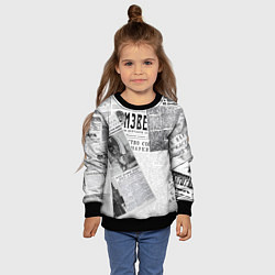 Свитшот детский Izvestiya, цвет: 3D-черный — фото 2