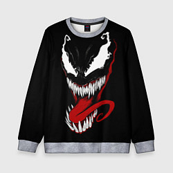 Детский свитшот Морда Венома с языком