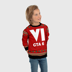 Свитшот детский GTA 6 new year, цвет: 3D-черный — фото 2